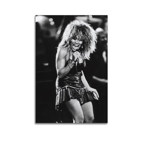 SUWALI Tina Turner 2 Leinwandbild Foto Auf Leinwand Rapper Wanddeko Vintage Abstrak Hip-Hop Rapper Wandbilder Premium Bilder Wandkunst Für Schlafzimmer 16x24inch(40x60cm) Unframe-style-1 von SUWALI