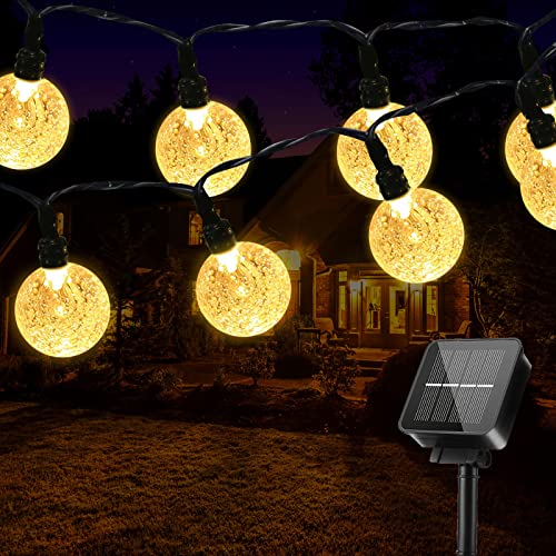 SUWITU Solar Lichterkette Aussen, 9.5 Meter 50 LED Lichterkette Außen Solar mit 8 Modi und Timer Wetterfest Outdoor Solarlichterkette Strom für Garten, Balkon, Terrasse, Bäume, Hochzeiten,Ostern von SUWITU