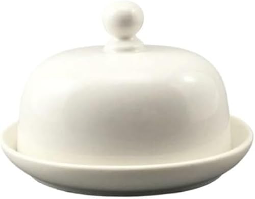 Butterdose aus Keramik mit Deckel, rund, luftdicht, Butterbehälter und Aufbewahrungsbox, klassischer Küchenbehälter von SUWOOPH
