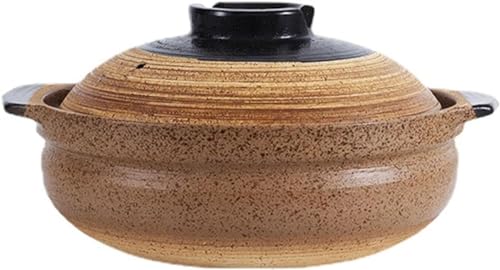 Keramik-Eintopf, Keramik-Auflauf, Keramik-Suppentopf, traditioneller Auflauf, Hochtemperaturbeständig, for Brei und Suppen(Size:24cm) von SUWOOPH