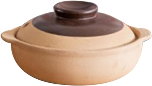 Keramik-Hot Pot, Keramik-Auflaufform, Keramik-Auflauftopf mit Deckel, Kochtopf aus Steingut for die Küche, Terrine, Suppenauflaufform, hitzebeständig for Suppe und Brei(Size:1000ml) von SUWOOPH