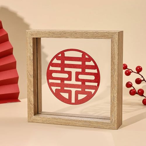 SUWOOPH Doppelseitiger Glas-Fotorahmen, Wand- und Tischdisplay, Porträtrahmen in Mehreren Größen(Yellow,21x29.7cm) von SUWOOPH