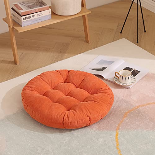 SUXUMHAO Bodenkissen, 55,9 cm, rundes Sitzkissen für den Außenbereich, Bodenpolster, Meditationskissen für Yoga, Wohnzimmer, Sofa, Balkon, Orange, 1 SUXUMHAO Bodenkissen, 55,9 cm, rundes Sitzkissen für den Außenbereich, Bodenpolster, Meditationskissen für Yoga, Wohnzimmer, Sofa, Balkon, Orange, 1 von SUXUMHAO