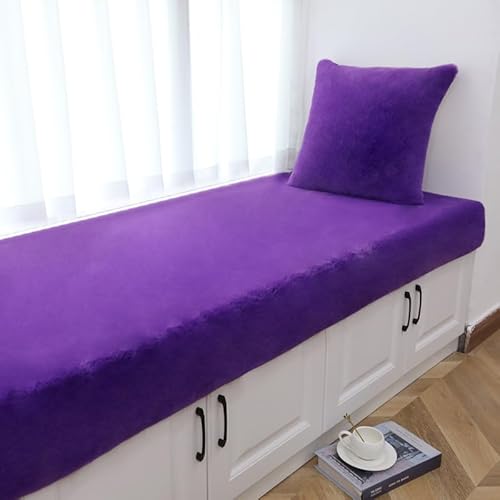SUXUMHAO Einfarbiger Plüschteppich, dekorativer Plüschteppich, rutschfest, geeignet für Schlafzimmer und Innenbereich, Violett, 50 x 160 cm SUXUMHAO Einfarbiger Plüschteppich, dekorativer Plüschteppich, rutschfest, geeignet für Schlafzimmer und Innenbereich, Violett, 50 x 160 cm von SUXUMHAO