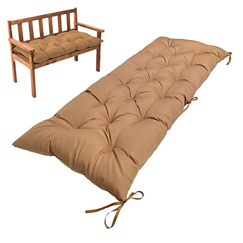 SUXUMHAO Kissen für Garten, Terrasse, Zuhause, Küche, Büro, dick, bequem, 100 x 50 x 8 cm, Khaki von SUXUMHAO