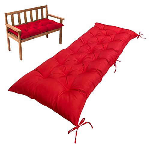 SUXUMHAO Kissen für Garten, Terrasse, Zuhause, Küche, Büro, dick, bequem, 100 x 50 x 8 cm, Rot von SUXUMHAO