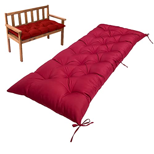 SUXUMHAO Kissen für Garten, Terrasse, Zuhause, Küche, Büro, dick, bequem, 120 x 50 x 8 cm, Dunkelrot SUXUMHAO Kissen für Garten, Terrasse, Zuhause, Küche, Büro, dick, bequem, 120 x 50 x 8 cm, Dunkelrot von SUXUMHAO