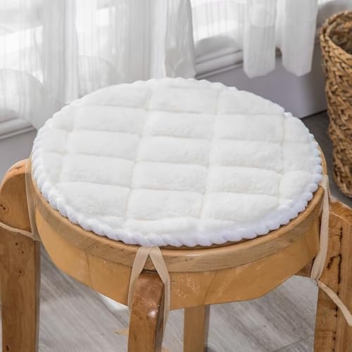 SUXUMHAO Kissen für Garten, Terrasse, Zuhause, Küche, Büro, dick, bequem, 30 x 30 cm, Weiß, 4 Stück von SUXUMHAO