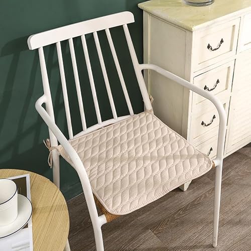 SUXUMHAO Kissen für Garten, Terrasse, Zuhause, Küche, Büro, dick, bequem, 40 x 40 cm, Beige, 4 Stück von SUXUMHAO