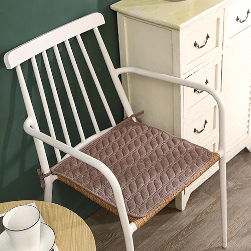 SUXUMHAO Kissen für Garten, Terrasse, Zuhause, Küche, Büro, dick, bequem, 40 x 40 cm, Braun, 4 Stück von SUXUMHAO