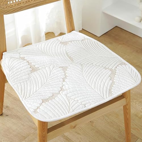 SUXUMHAO Kissen für Garten, Terrasse, Zuhause, Küche, Büro, dick, bequem, 40 x 40 cm, Weiß 04 von SUXUMHAO