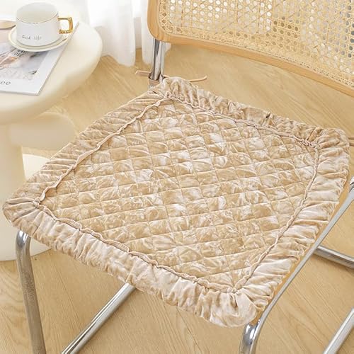 SUXUMHAO Kissen für Garten, Terrasse, Zuhause, Küche, Büro, dick, bequem, 40 x 40 cm (Kahki) von SUXUMHAO