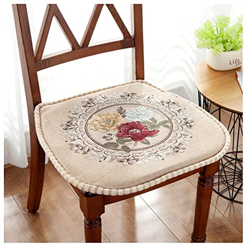 SUXUMHAO Kissen für Garten, Terrasse, Zuhause, Küche, Büro, dick, bequem, 42 x 44 cm (Beige) 04 von SUXUMHAO