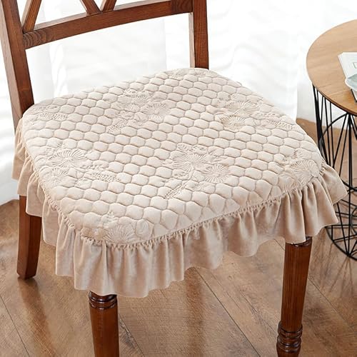 SUXUMHAO Kissen für Garten, Terrasse, Zuhause, Küche, Büro, dick, bequem, 43 x 45 cm, Beige 07 von SUXUMHAO