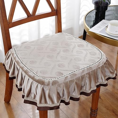 SUXUMHAO Kissen für Garten, Terrasse, Zuhause, Küche, Büro, dick, bequem, 43 x 45 cm, Beige 09 von SUXUMHAO