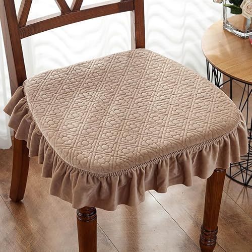 SUXUMHAO Kissen für Garten, Terrasse, Zuhause, Küche, Büro, dick, bequem, 43 x 45 cm, Khaki 02 von SUXUMHAO