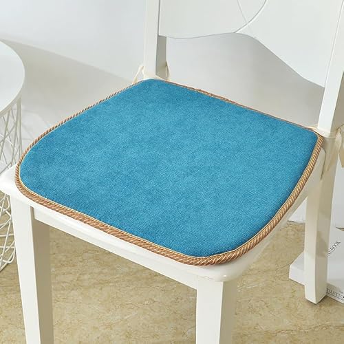 SUXUMHAO Kissen für Garten, Terrasse, Zuhause, Küche, Büro, dick, bequem, 44 x 40 x 2 cm, Blau 02 von SUXUMHAO