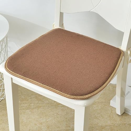 SUXUMHAO Kissen für Garten, Terrasse, Zuhause, Küche, Büro, dick, bequem, 44 x 40 x 2 cm, Braun von SUXUMHAO
