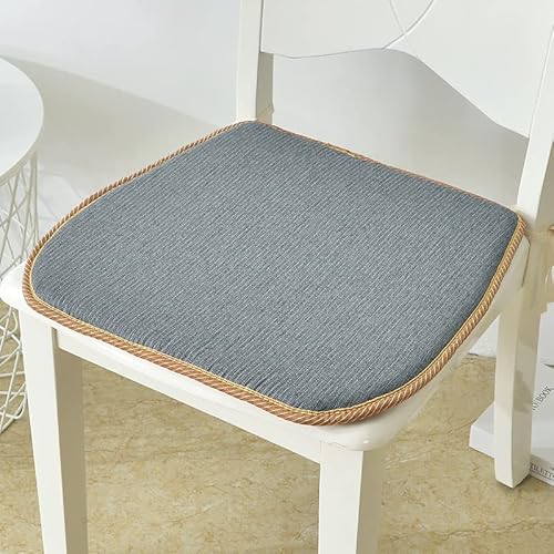SUXUMHAO Kissen für Garten, Terrasse, Zuhause, Küche, Büro, dick, bequem, 44 x 40 x 2 cm, Grau 01 von SUXUMHAO