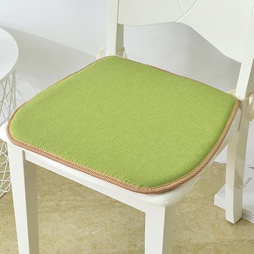 SUXUMHAO Kissen für Garten, Terrasse, Zuhause, Küche, Büro, dick, bequem, 44 x 40 x 2 cm, Grün 01 von SUXUMHAO