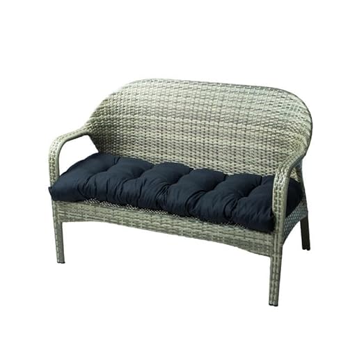 SUXUMHAO Loveseat Kissen für den Außenbereich, Bankkissen, rutschfest, verdickt, Schaukelstühle, für Reisen, Urlaub, Garten, Innen- und Außenbereich, 99 x 50 cm, Schwarz SUXUMHAO Loveseat Kissen für den Außenbereich, Bankkissen, rutschfest, verdickt, Schaukelstühle, für Reisen, Urlaub, Garten, Innen- und Außenbereich, 99 x 50 cm, Schwarz von SUXUMHAO