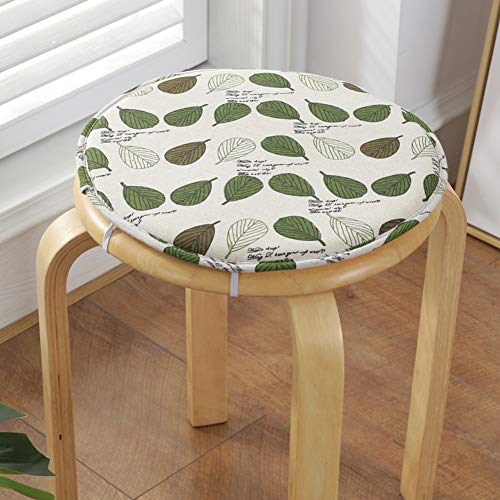 SUXUMHAO Rundes Barhocker-Kissen, rutschfestes Sitzkissen mit Bändern, Baumwoll-Leinen-Hockerbezug, atmungsaktives Stuhlkissen für Büro, Studenten, Esszimmerstühle, A 45 x 45 cm SUXUMHAO Rundes Barhocker-Kissen, rutschfestes Sitzkissen mit Bändern, Baumwoll-Leinen-Hockerbezug, atmungsaktives Stuhlkissen für Büro, Studenten, Esszimmerstühle, A 45 x 45 cm von SUXUMHAO