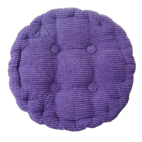 SUXUMHAO Rundes Kissen, Stuhlkissen, verdicktes Tatami-Kissen, für drinnen und draußen, Violett – 40 cm von SUXUMHAO