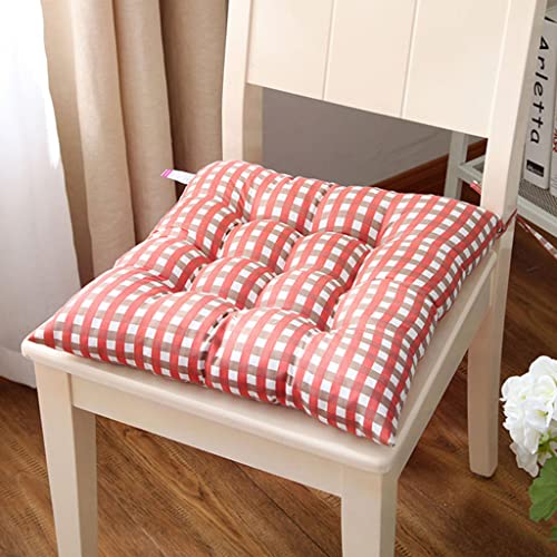 SUXUMHAO Sitzkissen, Esszimmerstuhl-Pads mit Bändern, quadratisch, rutschfest, dick, superweich, bequem, rutschfest, quadratisch, Sitzpolster für Küche, Esszimmer, Büro, Wohnzimmer, Terrasse, 4 Stück SUXUMHAO Sitzkissen, Esszimmerstuhl-Pads mit Bändern, quadratisch, rutschfest, dick, superweich, bequem, rutschfest, quadratisch, Sitzpolster für Küche, Esszimmer, Büro, Wohnzimmer, Terrasse, 4 Stück von SUXUMHAO