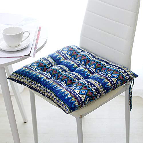SUXUMHAO Sitzkissen für Garten, Terrasse, Zuhause, Küche, Büro, dick, bequem, ethnisches Windrot, 45,7 x 45,7 cm H von SUXUMHAO