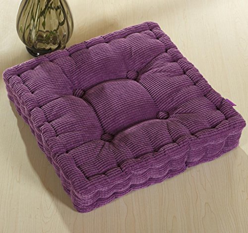 SUXUMHAO Stuhlkissen für drinnen und draußen, verdickte Bankmatte, strapazierfähiges Bodenkissen, Winterstuhlpolster für Schlafzimmer, Balkon, Auto, Büro, Terrasse, Sofa, Reisen, violett, quadratisch SUXUMHAO Stuhlkissen für drinnen und draußen, verdickte Bankmatte, strapazierfähiges Bodenkissen, Winterstuhlpolster für Schlafzimmer, Balkon, Auto, Büro, Terrasse, Sofa, Reisen, violett, quadratisch von SUXUMHAO