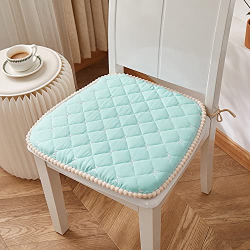 SUXUMHAO Stuhlkissen mit Bändern für Esszimmerstühle, weich und bequem, strukturiertes Memory-Schaum, Küchenstuhl-Pads mit rutschfester Unterseite, Hellgrün, für Innenbereich, Esszimmer, 3er-Set, L SUXUMHAO Stuhlkissen mit Bändern für Esszimmerstühle, weich und bequem, strukturiertes Memory-Schaum, Küchenstuhl-Pads mit rutschfester Unterseite, Hellgrün, für Innenbereich, Esszimmer, 3er-Set, L von SUXUMHAO