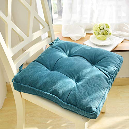 SUXUMHAO Weiches Kissen für Terrassen- und Outdoor-Stuhl, mit Bändern, für drinnen und draußen, 45,7 x 45,7 x 8,1 cm, Blau, 1 Stück SUXUMHAO Weiches Kissen für Terrassen- und Outdoor-Stuhl, mit Bändern, für drinnen und draußen, 45,7 x 45,7 x 8,1 cm, Blau, 1 Stück von SUXUMHAO
