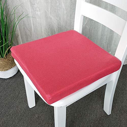 SUXUMHAO Weiches Schaumstoff-Sitzkissen, dickes Stuhlkissen, 50,8 x 50,8 x 5,1 cm, Stuhlkissen mit abnehmbarem Bezug, für Entlastung und Komfort, Wassermelonenrot SUXUMHAO Weiches Schaumstoff-Sitzkissen, dickes Stuhlkissen, 50,8 x 50,8 x 5,1 cm, Stuhlkissen mit abnehmbarem Bezug, für Entlastung und Komfort, Wassermelonenrot von SUXUMHAO