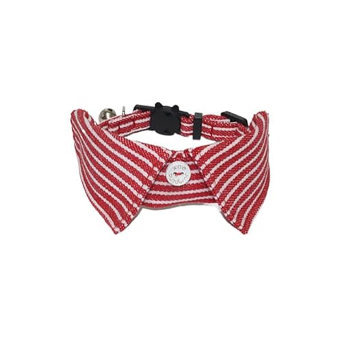 suxuMhao Katzenhalsband mit Schnalle, verstellbar, weich, für kleine Hunde oder Katzen, gestreift, Rot suxuMhao Katzenhalsband mit Schnalle, verstellbar, weich, für kleine Hunde oder Katzen, gestreift, Rot von SUXUMHAO