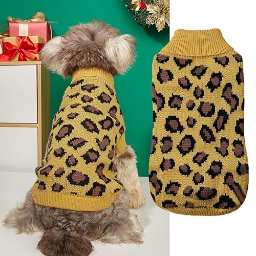 suxuMhao Pet Dog ClotheL Loft Thickening WarL Lhirt Winter Puppy Lweater for DogL (Yellow, L) von SUXUMHAO