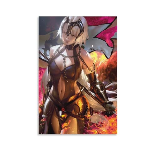 Poster "Fate Ruler La Pucelle Grand Orde Jeanne of Arc", japanisches Anime-Poster, Leinwand-Kunstdruck, Poster, Foto, Gemälde, Poster, Raumdekoration, 30 x 45 cm Poster "Fate Ruler La Pucelle Grand Orde Jeanne of Arc", japanisches Anime-Poster, Leinwand-Kunstdruck, Poster, Foto, Gemälde, Poster, Raumdekoration, 30 x 45 cm von SUYEKON