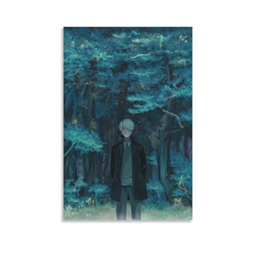 SUYEKON Anime-Mushishi-Poster, Ginko, Heimdekoration, Poster, Wandkunst, zum Aufhängen, Bilddruck, dekorative Malerei, Poster, 40 x 60 cm SUYEKON Anime-Mushishi-Poster, Ginko, Heimdekoration, Poster, Wandkunst, zum Aufhängen, Bilddruck, dekorative Malerei, Poster, 40 x 60 cm von SUYEKON