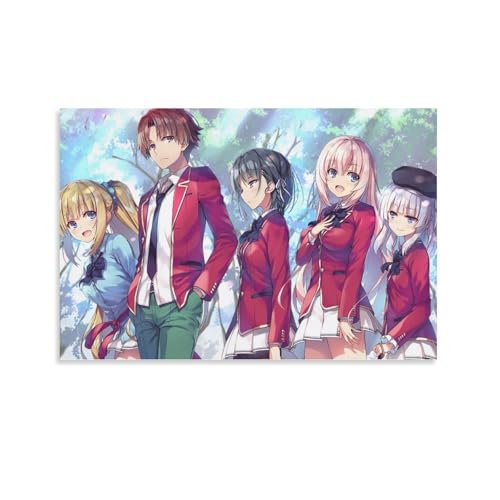 SUYEKON Anime-Poster im Klassenzimmer der Elite, Wandkunst, Poster, Drucke, Heimdekoration, Bild, Leinwand, Malerei, Poster, 50 x 75 cm SUYEKON Anime-Poster im Klassenzimmer der Elite, Wandkunst, Poster, Drucke, Heimdekoration, Bild, Leinwand, Malerei, Poster, 50 x 75 cm von SUYEKON