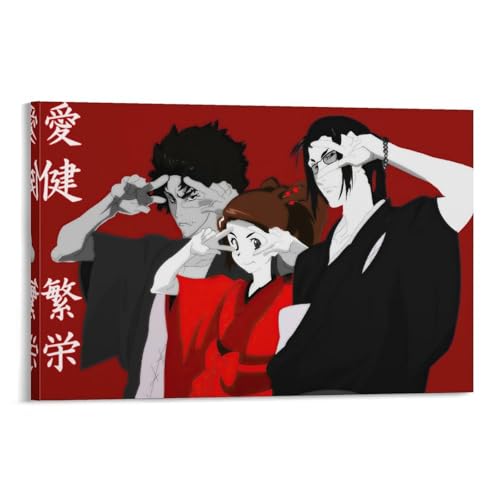 SUYEKON Samurai Champloo Art Anime-Poster (3) Kunstwerke auf Leinwand, Wandkunstdrucke, moderne Dekoration, 40 x 60 cm von SUYEKON