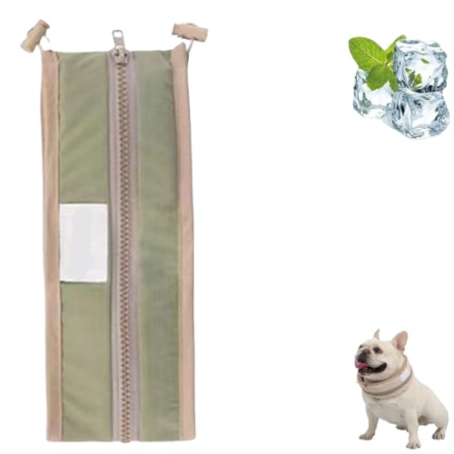 Kühlhalsband für Hunde, wiederverwendbar, kühl und komfortabel, geeignet für mittelgroße und große Welpen Kühlhalsband für Hunde, wiederverwendbar, kühl und komfortabel, geeignet für mittelgroße und große Welpen von SUYOIKHGMN