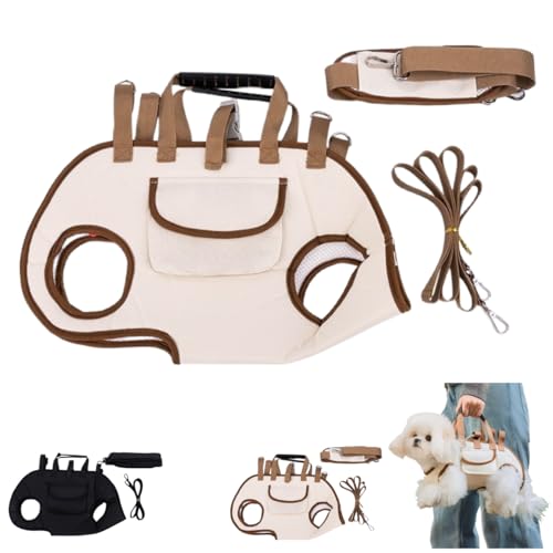 Umhängetasche für Haustiere, 3-in-1-Multifunktions-Hundetasche mit verstellbarem Leinenclip für kleine bis große Haustiere Umhängetasche für Haustiere, 3-in-1-Multifunktions-Hundetasche mit verstellbarem Leinenclip für kleine bis große Haustiere von SUYOIKHGMN