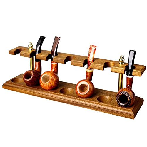 SUYUDD Retro Universal Tabakpfeifenständer Tabakpfeifenständer Aus Holz, Handgefertigter Pfeifenständer Für 7 Tabakpfeifen, Für Raucher Oder Sammler Tischdekoration von SUYUDD