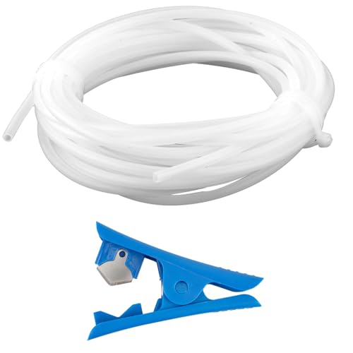 SUpoetry 5M PTFE Schlauch 2.5mm ID × 4mm OD,PTFE-Schlauch mit Schneider, für Bambu Lab A1/A1 mini/P1P/P1S/X1C für Creality K1/K1 Max für Ender 3 V3 von SUpoetry