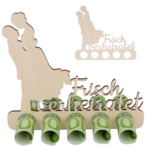 SUpoetry Hochzeitsgeldkasse, Hochzeitsgeschenk, Geldgeschenk, Hochzeitsgäste, Hochzeitspaare, Paare, die heiraten, Holz, Art Deco von SUpoetry