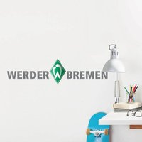 Sv Werder Bremen - Fußball Wandtattoo Schriftzug Logo grün Deutscher Meister Wandbild selbstklebend 60x16cm - grün von SV WERDER BREMEN