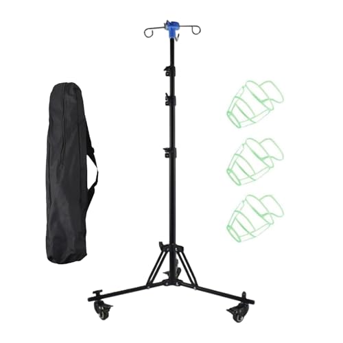 SVCEQZE Faltbarer Infusionsständer, 190x60 Cm Infusionsständer Mit Rollen, Verstellbarer Infusionsständers Mit Flaschenhaken Und Netzbeuteln Für Krankenhaus Und Häusliche Pflege SVCEQZE Faltbarer Infusionsständer, 190x60 Cm Infusionsständer Mit Rollen, Verstellbarer Infusionsständers Mit Flaschenhaken Und Netzbeuteln Für Krankenhaus Und Häusliche Pflege von SVCEQZE