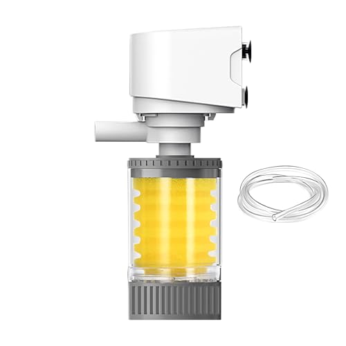 SVCEQZE Filter Für Fischbecken - Leistungsstarker Mehrfachfunktions-Filter | Mehrstufige Leistungsstarke Filtration für Süßwasser Betta Meerwasser Riff Teich Pflanzen Algen Schildkröte Axolotl von SVCEQZE