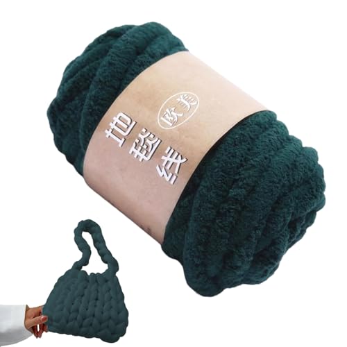 SVCEQZE Garn zum Häkeln von Decken, Chenille Häkeldeckengarn, Polyester-Wollknäuel zum Basteln, vielseitig einsetzbar für selbstgemachte Hand- und Deckenschals von SVCEQZE