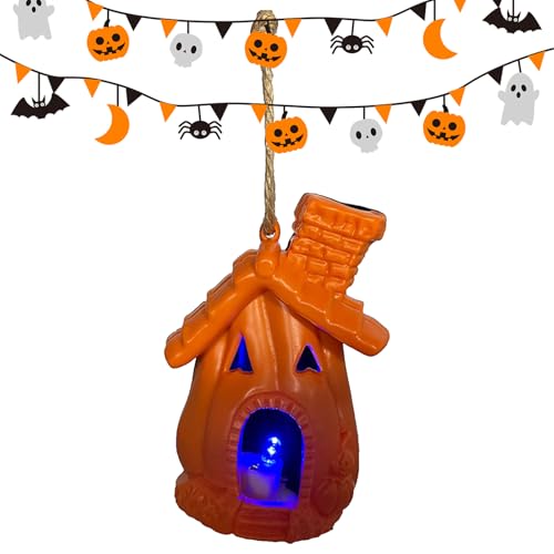 SVCEQZE Halloween Für Innen - Gespensterhaus Für Zimmer - Kürbis Düstere Gotische Beleuchtung Für Innenraum Wohnzimmer Schlafzimmer Garten Flur Fest von SVCEQZE