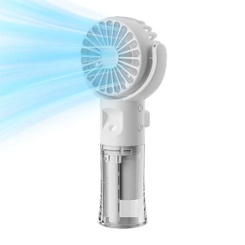 SVCEQZE Hand Nebelventilator, 4x7.2x16.8cm Nebelventilator Mit Wassernebel, Handheld Ventilator, Personalisierte Kühlung Mit Wassersprühfunktion, Wiederaufladbarer Handlicher Persönlicher SVCEQZE Hand Nebelventilator, 4x7.2x16.8cm Nebelventilator Mit Wassernebel, Handheld Ventilator, Personalisierte Kühlung Mit Wassersprühfunktion, Wiederaufladbarer Handlicher Persönlicher von SVCEQZE